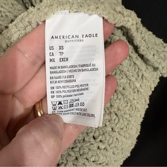 American Eagle Chenille Open-Front Cardigan - Picture 5 of 6